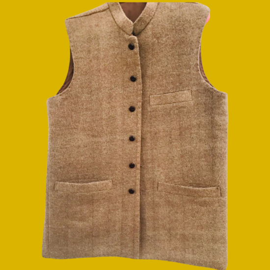 Wool Chitrali Waistcoat for winter- Special Handcrafted for Men - Image 10